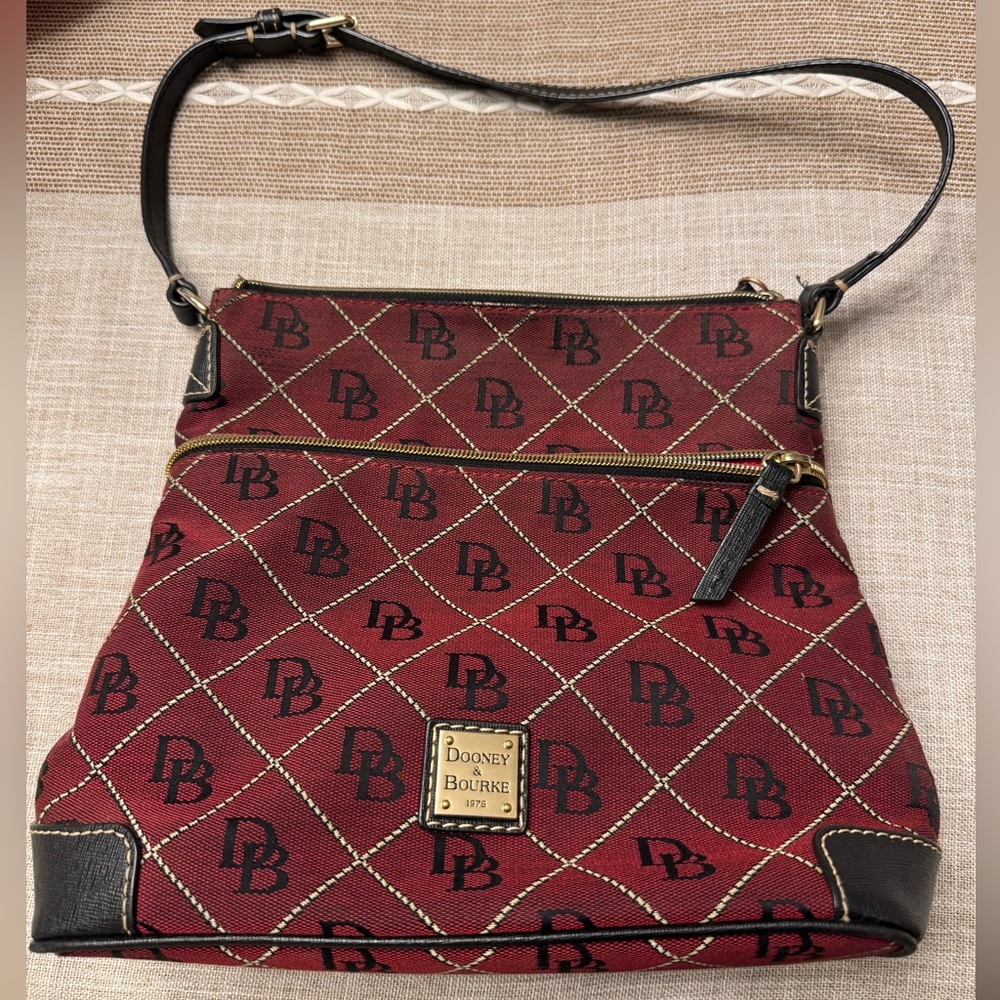 Dooney & Bourke Red Logo Crossbody Bag